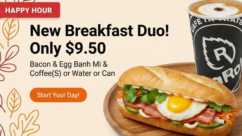 Bacon & Egg Banh Mi